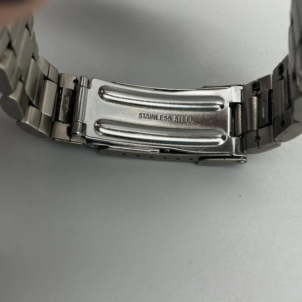 Wenger SAK Design Mens Watch 36mm Black Dial Stainless 100M New Battery 7.25